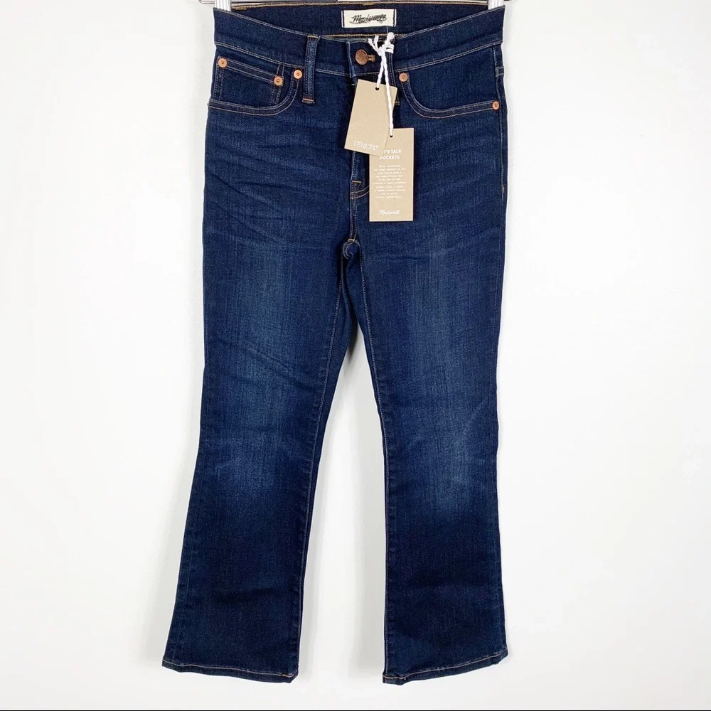 Madewell Cali Demi Boot‎ Jeans Dark Wash